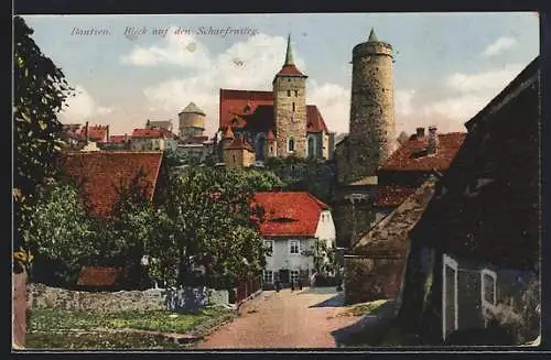 AK Bautzen, Blick auf den Scharfenberg