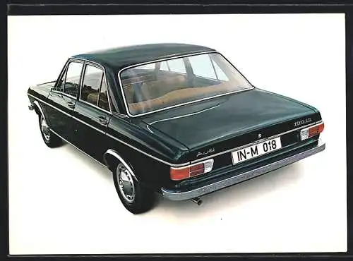 AK Auto Audi 100 LS, Heckansicht, Reklame