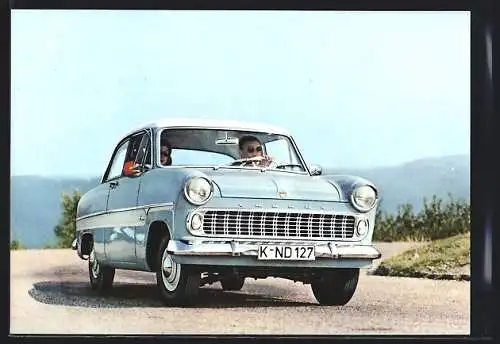 AK Auto Ford Taunus 12 M, Viel Auto fürs Geld, Reklame