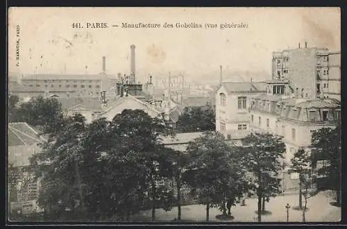 AK Paris, Manufacture des Gobelins, Vue générale