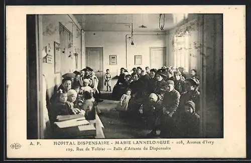 AK Paris, Hopital Dispensaire, Marie Lannelongue, 108 Avenue d`Ivry