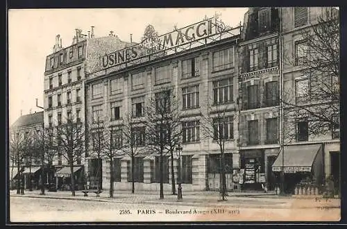 AK Paris, Boulevard Arago, Usines Maggi