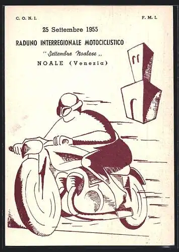 AK Noale, Raduno Interregionale Motociclisto Sttembre Noalese, Motorrad-Rennen