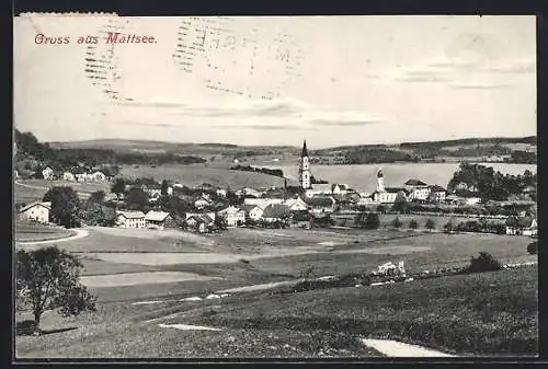 AK Mattsee, Ortsansicht aus der Vogelschau