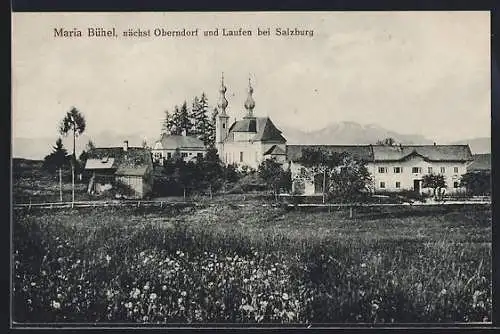 AK Maria Bühel /Oberndorf, Teilansicht mit Kirche