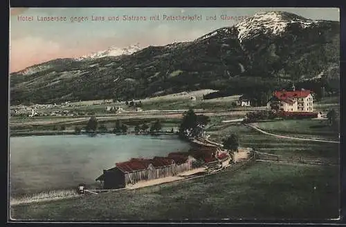 AK Lansersee, Hotel Lansersee mit Lans