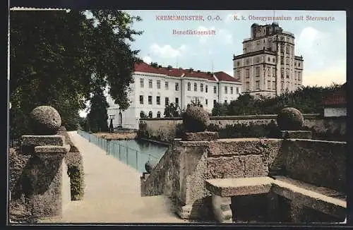 AK Kremsmünster, Benediktinerstift mit Obergymnasium und Sternwarte