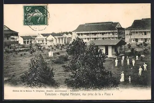 AK Tamatave, Hôpital Militaire, vue prise de la Place