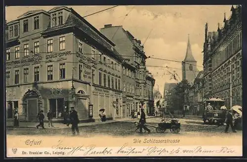 AK Erfurt, Damen-Mantel-Fabrik Max Lamm & Co in der Schlösserstrasse