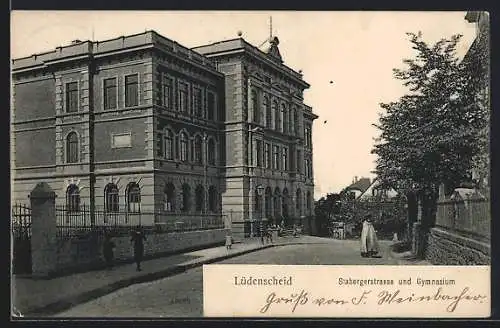 AK Lüdenscheid, Stabergerstrasse und Gymnasium