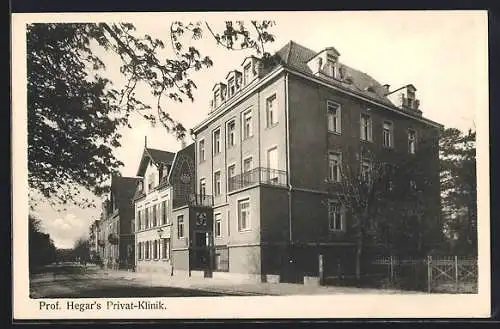 AK Freiburg i. B., Prof. Hegars Privat-Klinik mit Strasse, Wilhelmstrasse 10