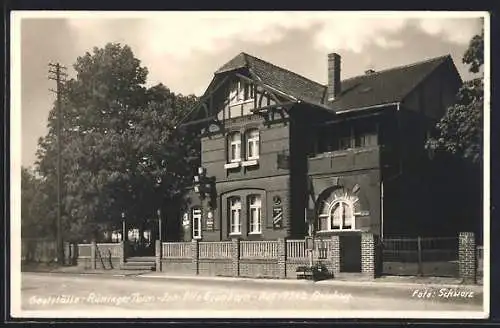 AK Braunschweig, Gaststätte Rüringer Turm von Otto Grünkorn