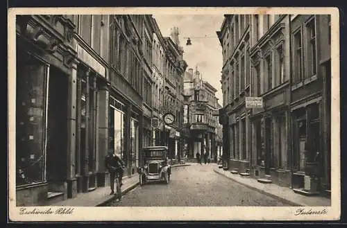 AK Eschweiler /Rhld., Judenstrasse mit Geschäften