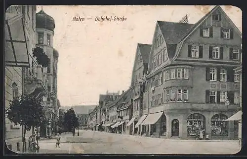 AK Aalen, Die Bahnhof-Strasse