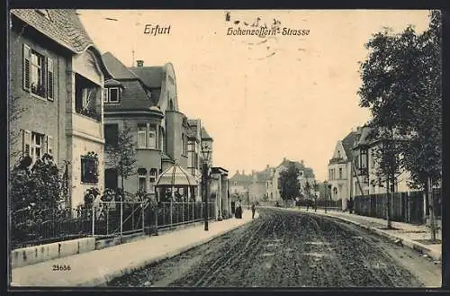 AK Erfurt, Partie in der Hohenzollern-Strasse