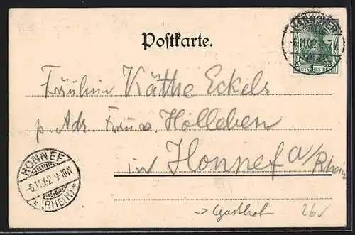 AK Kirchrode, Gasthof Germania-Garten, Innenansicht