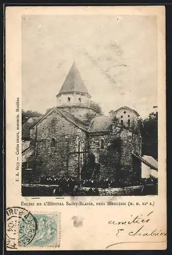 AK Saint-Blaise prés Mauléon, Église de l`Hôpital Saint-Blaise