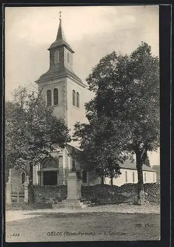 AK Gélos /Basses-Pyrénées, L`Église