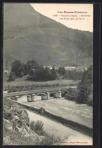 AK Bedous /Vallée d`Aspe, Le pont sur le Gave