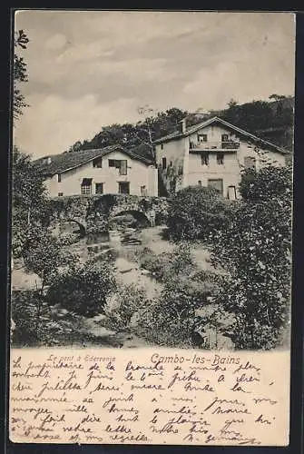 AK Cambo-les-Bains, Le pont à Ederrenia