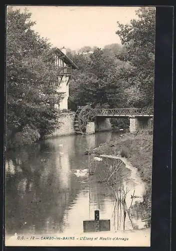 AK Cambo-les-Bains, l`étang et moulin d`arnaga