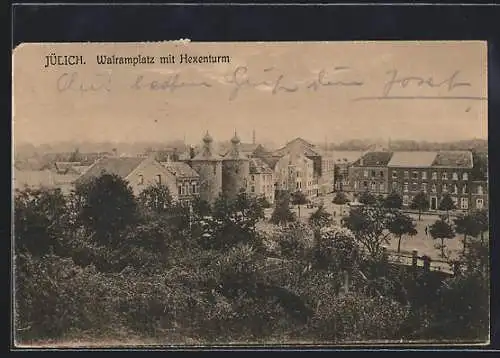 AK Jülich, Walramplatz mit Hexenturm