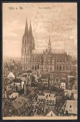 AK Köln a. Rh., Dom Südseite