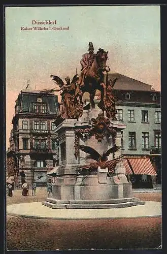 AK Düsseldorf, Kaiser Wilhelm I.-Denkmal