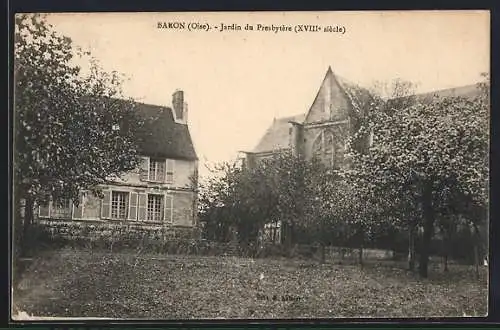 AK Baron /Oise, Jardin du Presbytère