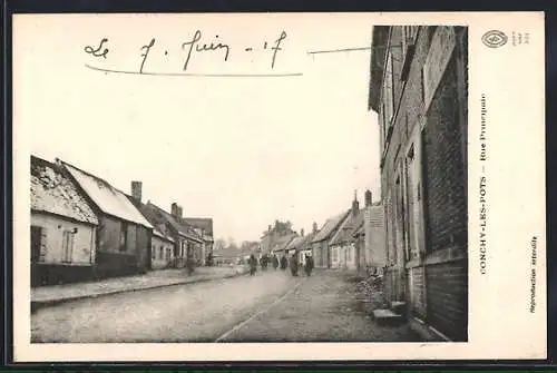 AK Conchy-les-Pots, Rue Principale