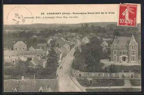 AK Lassigny /Oise, Panorama Nord-Est de la Ville