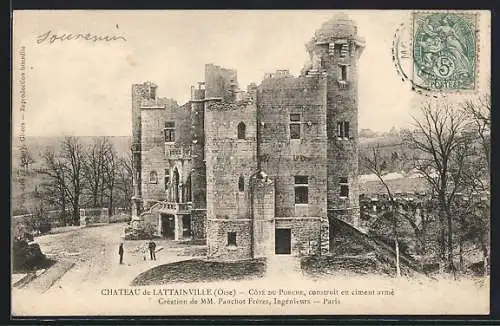 AK Lattainville /Oise, Le Château, Côté du Porche