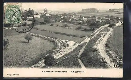 AK Villeneuve-sur-Verberie, Vue générale