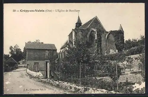 AK Crépy-en-Valois, L`Eglise de Bouillant