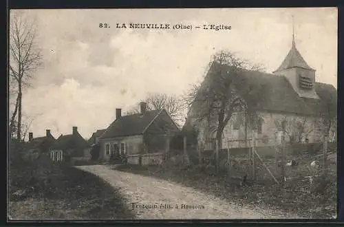 AK Neuville /Oise, L`Eglise