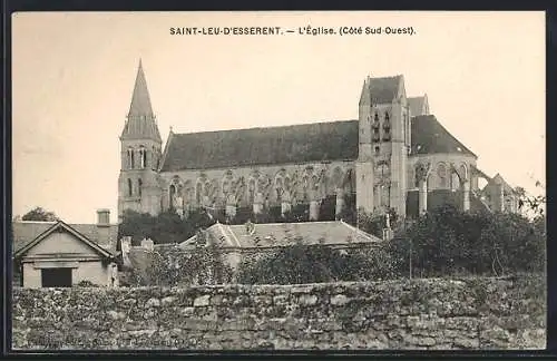 AK Saint-Leu-d`Esserent, L`Église, Côté Sud-Ouest