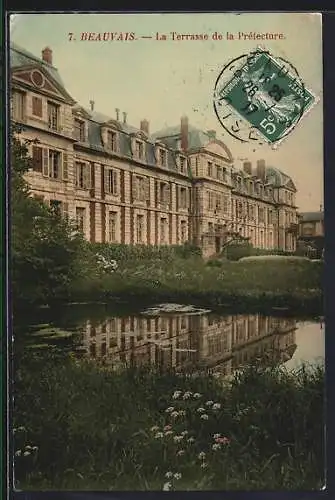 AK Beauvais, La Terrasse de la Préfecture