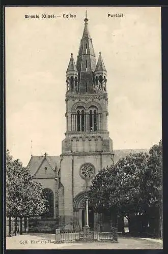 AK Bresle /Oise, Eglise, Portail