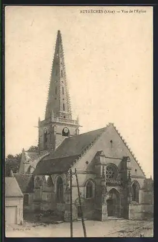 AK Autrèches /Oise, Vue de l`Eglise