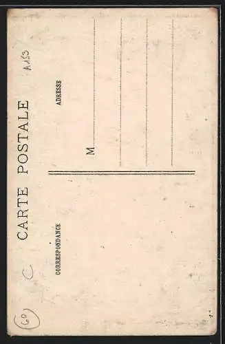 AK Boulogne-la-Grasse, l`eglise avec ses 33 marches