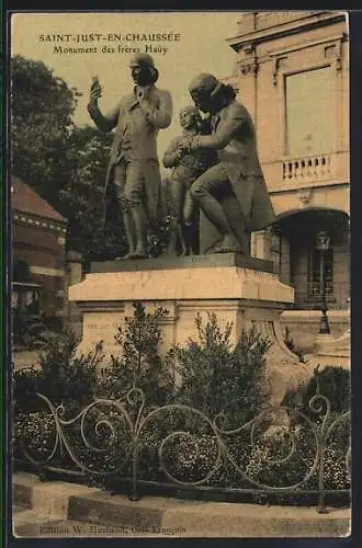 AK Saint-Just-en-Chaussée, Monument des frères Haüy