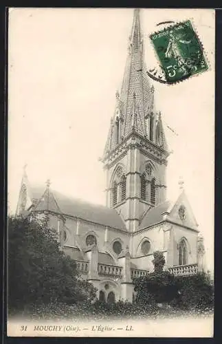 AK Mouchy /Oise, L`Église