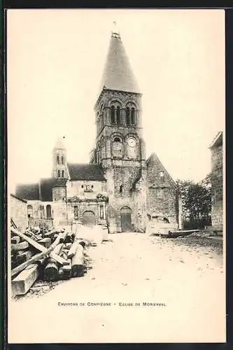 AK Morienval /Compiègne, L`Eglise