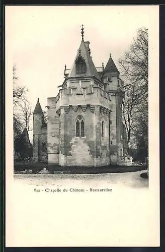 AK Vez, Chapelle du Château, Restauration