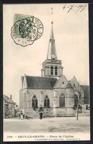 AK Sacy-le-Grand, Place de l`Eglise