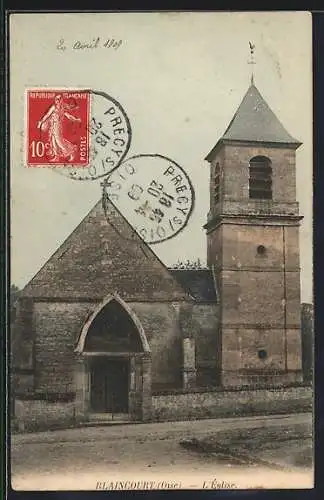 AK Blaincourt /Oise, L`Église