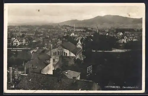 AK Offenburg, Blick über die Dächer