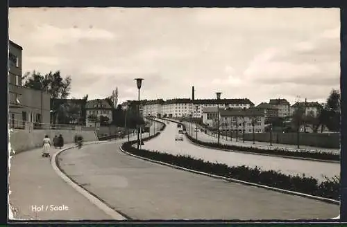 AK Hof / Saale, Strassenmotiv