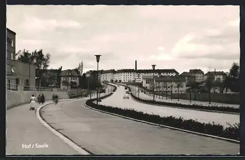AK Hof / Saale, Strassenmotiv