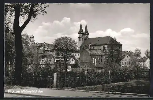 AK Hof, Blick zur Michaeliskirche